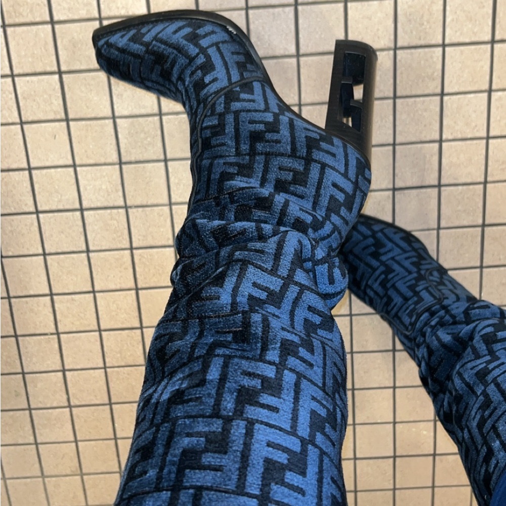 Fendi Women's Black Knee-High Boots